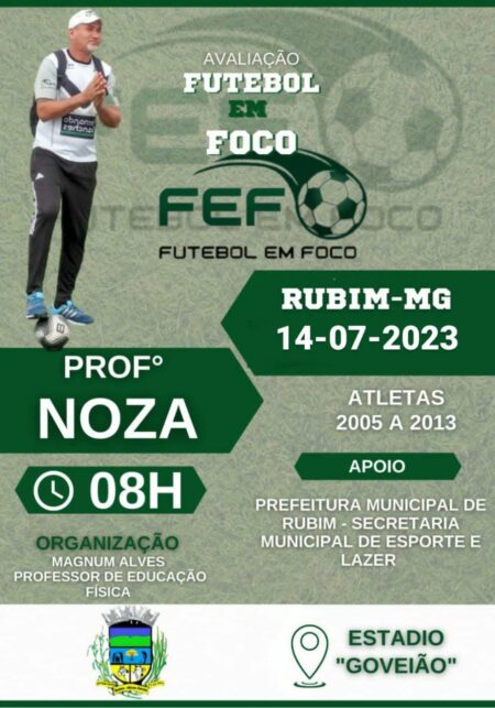 Avaliação Futebol Em Foco, Dia 14 de Julho de 2023