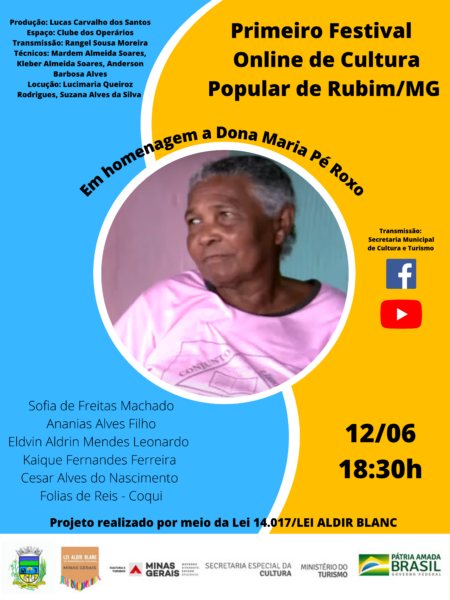 1° Festival Online de Cultura Popular Em Homenagem a Dona Maria